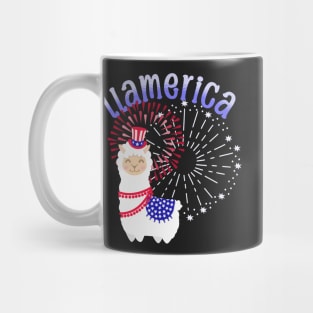 Llama American July 4th Mug